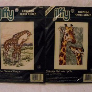 SUNSET JIFFY Office - SUNSET JIFFY Giraffes Counted Cross Stitch SUNSET JIFFY Office - SUNSET JIFFY Giraffes Counted Cross Stitch